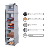 6 Shelves Foldable Hanging Wardrobe