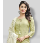 Doriya - Green Straight Rayon Women's Stitched Salwar Suit ( Pack of 1 ) - None