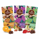 Chocolian Bakers Fruit & Nut,Dark Orange Chocolate & Dark Chocolate with Rose Pistachio | 100% Veg | Eggless |