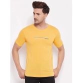 Lycos - Cotton Blend Regular Fit Yellow Men's T-Shirt ( Pack of 1 ) - None