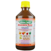 Herbal Daily Aloe Vera Rose | Rejuvenates Skin And Hair | Natural Juice For Skin Care | No Added Sugar