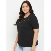 AUSTIVO - Black Cotton Blend Women's Regular Top ( Pack of 1 ) - None