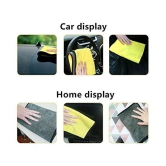 INGENS Microfiber Cloth for Car Cleaning and Detailing, Dual Sided, Extra Thick Plush Microfiber Towel Lint-Free(Pack of 1), Yellow 650 GSM, 40cm x 40cmÂ â?¦