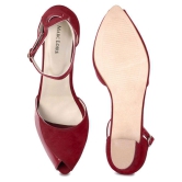 MARC LOIRE - Maroon Women's Sandal Heels - None