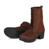 Commander Shoes - Brown Women''s Mid Calf Length Boots - None