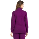 YHA Fleece Women''s Zippered Sweatshirt ( Purple ) - None