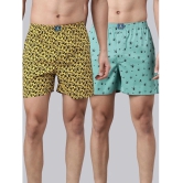 Joven Yellow Cotton Mens Boxer- ( Pack of 2 ) - None