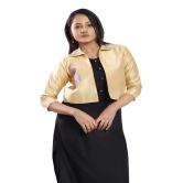 Gold Pure Raw Silk Women's  Jacket