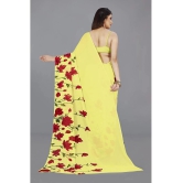 ANAND SAREES - Yellow Georgette Saree Without Blouse Piece ( Pack of 1 ) - Yellow