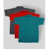 NEUVIN - Multicolor Cotton Boy's Polo T-Shirt ( Pack of 3 ) - None