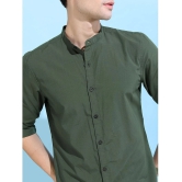 Ketch Cotton Blend Regular Fit Solids Full Sleeves Mens Casual Shirt - Green ( Pack of 1 ) - None