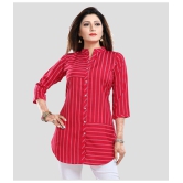 Meher Impex - Red Crepe Women''s Tunic ( Pack of 1 ) - None