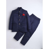 DKGF Fashion - Navy Polyester Boys 2 Piece Suit ( Pack of 1 ) - None