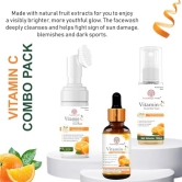 Soundarya Herbs Vitamin C Face Wash - 100ml, Vitamin C Face Serum, Vitamin C Facial Skin Toner - 100ml Combo Pack