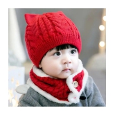 Penyan ® - Baby Boys & Baby Girls 2pcs/Set Kids Winter Hat Cute Baby Wool Knitted Hat and Button Scarf Cap Set New Born to 12 Months - None