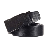 Zacharias - Black Leather Men's Casual Belt ( Pack of 1 ) - None