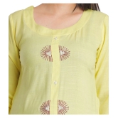 JC4U - Yellow Rayon Womens Straight Kurti ( Pack of 1 ) - None