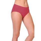 Sona Comfortable 1400 Cotton Plain Inner Elastic Hipster Plus Size Maroon Panties-S / Maroon