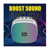 CYOMI CY_MAX624 5 W Bluetooth Speaker Bluetooth V 5.0 with SD card Slot Playback Time 10 hrs White - White