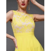 Miss Chase Polyester Solid Full Length Womens Gown - Yellow ( Pack of 1 ) - None