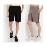 Zeffit - Multicolor Cotton Blend Mens Shorts ( Pack of 2 ) - None