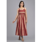 SIPET - Maroon Rayon Womens Fit & Flare Dress ( Pack of 1 ) - None