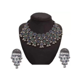 Samridhi DC Silver Alloy Necklace Set ( Pack of 1 ) - Silver