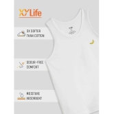 XY Life - White Cotton Solid Boys Vest ( Pack of 1 ) - None