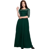 Sheetal associates - Green Crepe Women's Fit & Flare Dress ( Pack of 1 ) - None