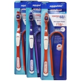 aquawhite Active Clean Bristles Toothbrush Pack of 4