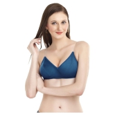 Madam Navy Cotton Convertable Bra - 30