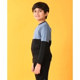 BLACK BLUE INTERLOCK BOYS SWEATSHIRT - BLACK-5-6 YEARS / 1N / BLACK