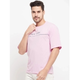 AUSTIZ - Pink Cotton Blend Regular Fit Mens T-Shirt ( Pack of 1 ) - None