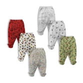 NammaBaby - Cotton Blend Multi Color Trackpant For Baby Boy ( Pack of 6 ) - None