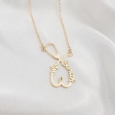 Doctors Name Pendent / Stethoscope Necklacee-Golden