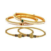 YouBella Fashion Jewellery Stylish Bangles Combo for Girls and Women - None