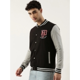 Varsity Black Grey Jacket-L / Black