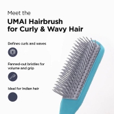 Urbane Home Hair Brush  Flexible Bristles Brush  Hair Brush with Paddle  Straightens  Detangles Hair Brush  Suitable For All Hair Types  Hair Brush Styling Hair  Set of 2  Purple  Blue-Urbane Hom