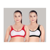 haya fashion Multicolor Cotton Non Padded Women's Everyday Bra ( Pack of 2 ) - None