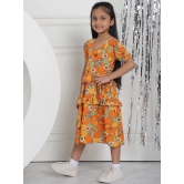 MINI & MING Girls Floral Printed Wrap Dress