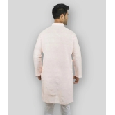 DESHBANDHU DBK Peach 100 Percent Cotton Kurta Single - None