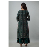 Lee Moda - Green Straight Rayon Women's Stitched Salwar Suit ( Pack of 1 ) - XXL