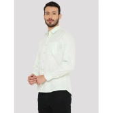 Maharaja Cotton Blend Slim Fit Solids Full Sleeves Mens Casual Shirt - Green ( Pack of 1 ) - None