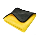 HOMETALES Yellow 600 GSM Drying Towel For Automobile ( Pack of 5 )