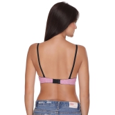 Sona SA-50 Pink Color Multiway Padded Non-Wired Seamless T-Shirt Bra with Detachable Straps-36 / B / Pink