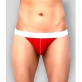 La Intimo - Red Cotton Blend Mens Thongs ( Pack of 1 ) - 70 - 75 Cms