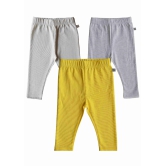 Combo Leggings (Yellow+Cream+Grey)