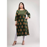 Swasti - Green Cotton Womens Straight Kurti ( Pack of 1 ) - None