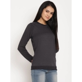 Women Explorer Black Solid Sweatshirt-S