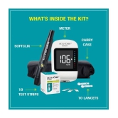 Accu-Chek Instant Blood Glucose Monitor Kit with 10 Strips, 10 Lancets and a Lancing Device for Accurate Blood Sugar Testing